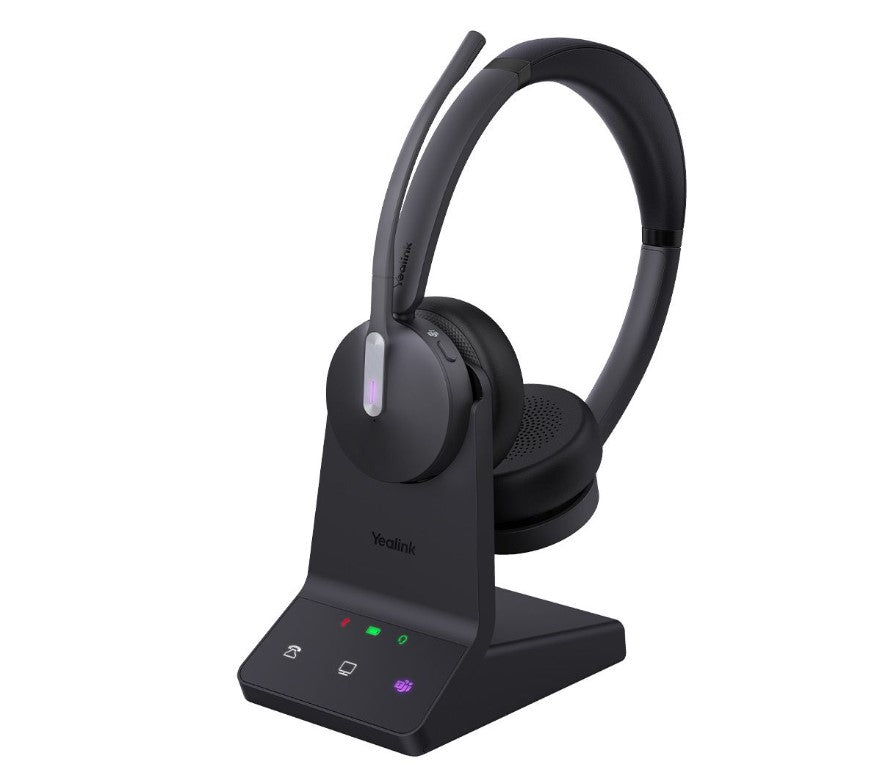 Yealink WH64 Hybrid Dual with Charging Stand Teams DECT Wireless Headset, DECT & Bluetooth 3-Mic Noise Cancellation, DECT Dongle USB-A WDD60 Yealink WH64 Hybrid Dual with Charging Stand Teams DECT Wireless Headset, DECT & Bluetooth 3-Mic Noise Cancellation, DECT Dongle USB-A WDD60
